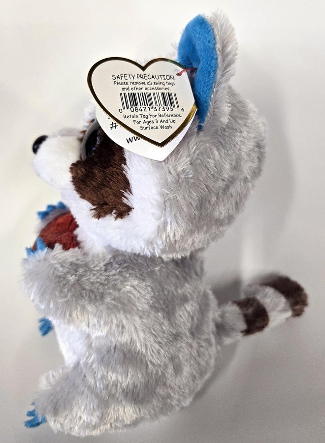 Ty Beanie Boo Thief The Racoon with Heart for Valentines 2026-6" - Image 3